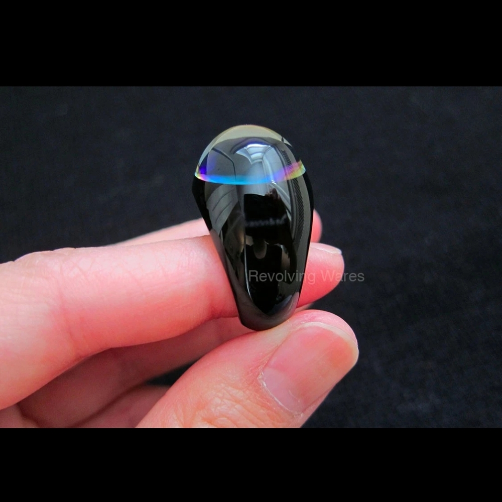 Baccarat Tango Crystal Ring in Black and Gold Bronze Size 6.5 or 52/53 Preowned - Picture 7 of 11